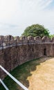 circular stone shell keep,Totnes,Devon,Uk