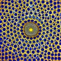 Circular Symphony II: Another image of a geometric pattern created with circles, but in a different design and color scheme5, Ge