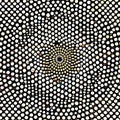 Circular Symphony II: Another image of a geometric pattern created with circles, but in a different design and color scheme2, Ge
