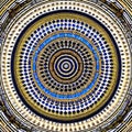 Circular Symphony II: Another image of a geometric pattern created with circles, but in a different design and color scheme1, Ge