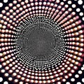 Circular Symphony II: Another image of a geometric pattern created with circles, but in a different design and color scheme4, Ge