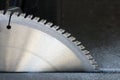 Circular table saw blade background Royalty Free Stock Photo