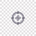 circular target icon sign and symbol. circular target color icon for website design and mobile app development. Simple Element