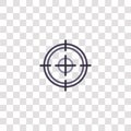 circular target icon sign and symbol. circular target color icon for website design and mobile app development. Simple Element