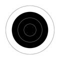 Circular target for the shooting practice