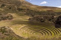 Circular terraces peru top view