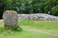 Circular Tomb of Clava Cairns and a Standing Stone