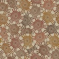 Circular, tribal pattern with motifs of an African tribes Surma and Mursi Royalty Free Stock Photo