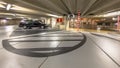 Circular Underground parking garage Royalty Free Stock Photo