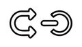 Circular Undo Redo Arrows Icon for Actions, History, and Workflow, vector design Generative AI Royalty Free Stock Photo