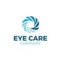 Circular Unique Eye Care Logo Template Royalty Free Stock Photo