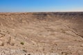 Circular valley of the Dhofar desert mountain range. Oman.