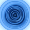 Circular vibration. Sound vibrations. Blue rippled waves