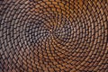 Circular wicker straw Royalty Free Stock Photo