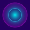 Circular wireframe as logo element or frame. Digital abstract background posters circles lines effect