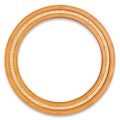 Circular wooden frame Royalty Free Stock Photo