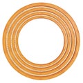 Circular wooden frame Royalty Free Stock Photo