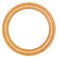 Circular wooden frame Royalty Free Stock Photo
