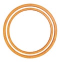 Circular wooden frame Royalty Free Stock Photo