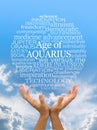 Welcome and adapt to the New Age of Aquarius Word Cloud