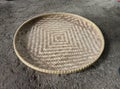 circular woven bamboo for winnowing rice
