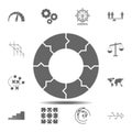 circulation icon. Simple glyph vector element of charts and diagrams set icons for UI and UX, website or mobile application Royalty Free Stock Photo