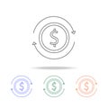 circulation of money icon. Elements of banking in multi colored icons. Premium quality graphic design icon. Simple icon for websit