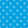 Circulation money pattern vector seamless blue