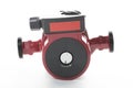 Circulation pump for heating on a white background Royalty Free Stock Photo