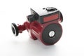 Circulation pump for heating on a white background Royalty Free Stock Photo