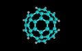 Circumtrindene molecule isolated on black Royalty Free Stock Photo