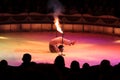 Circus act with fire