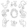 Circus Animals Royalty Free Stock Photo