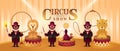 Circus Artists Actors show set