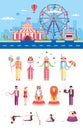 Circus with artists Royalty Free Stock Photo