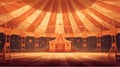 Drawing of a circus arena inside vector Royalty Free Stock Photo