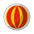 circus ball isolated icon