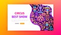 Circus Best Show Neon Landing Page