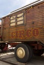 Circus caravan with spanish circo lettering Royalty Free Stock Photo