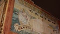 Circus Circus wall painting at Beale Street in Memphis - the home of Blues and Rock Music - MEMPHIS, UNITED STATES -