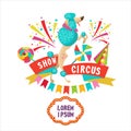 Circus clipart. A circus poodle.