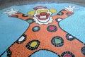 Circus Clown Mosaic Mural Arts Zhuhai Hengqin Chimelong Clowns Show Colorful Costume Acrobats Performance Entertainment Entrance