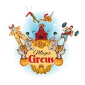 Circus colored background