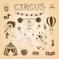 Circus design elements Royalty Free Stock Photo