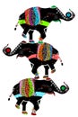 Circus elephants