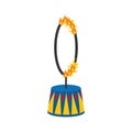 Circus fire hoop