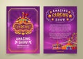 circus flyer, banner Royalty Free Stock Photo