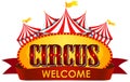 Circus, fun fair, amusement park theme template