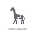 Circus Giraffe icon. Trendy Circus Giraffe logo concept on white