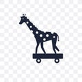 Circus Giraffe transparent icon. Circus Giraffe symbol design fr Royalty Free Stock Photo